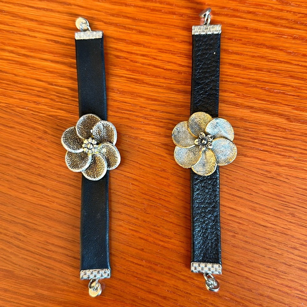 Artisan Handmade Leather bracelets NWOT 2/$20.00